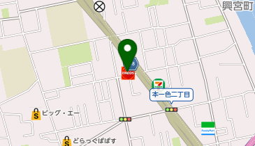 【キタセキ】 環七本一色SSの地図画像