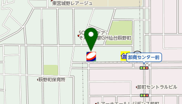 【キタセキ】 卸町北SSの地図画像