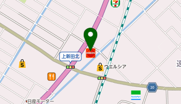 【キタセキ】 中之島見附インターSSの地図画像