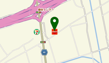 【キタセキ】 7号線豊栄インターSSの地図画像