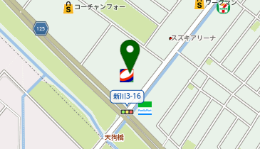 【キタセキ】 札幌新川給油所の地図画像