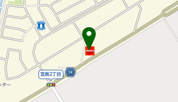 【キタセキ】 北大阪流通センター前SSの地図画像