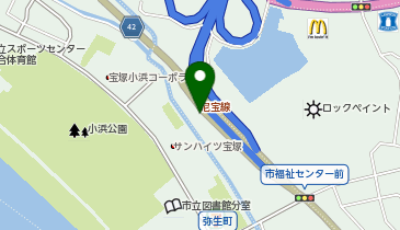 【キタセキ】 宝塚インターSSの地図画像