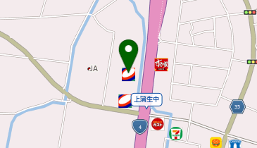 【キタセキ】 ルート4上三川給油所の地図画像