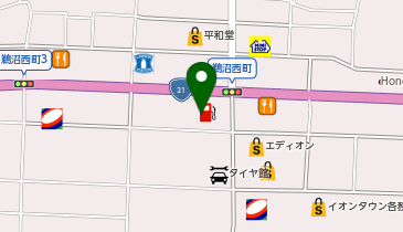 【西日本フリート】 エネオス DD BIGアイランド鵜沼21SSの地図画像