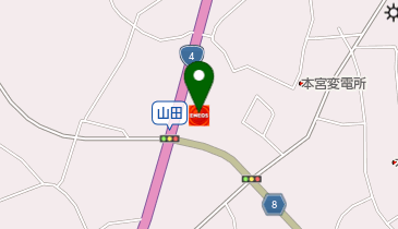 【太陽鉱油】 本宮インターSSの地図画像