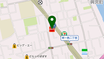 【太陽鉱油】 環七本一色SSの地図画像