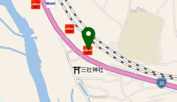 【太陽鉱油】 甲府竜王バイパスSSの地図画像