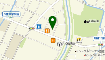 天下一品 浜松船越店の地図画像