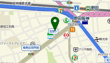 天下一品 野田阪神店の地図画像