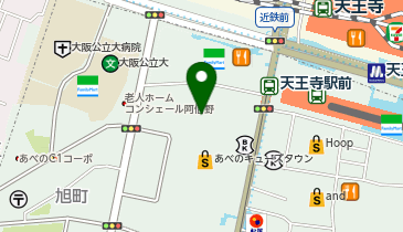 天下一品 天王寺あべのウォーク店の地図画像