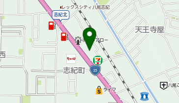 天下一品 25号線八尾店の地図画像