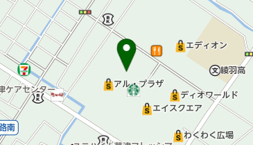 コンタクトのアイシティ アル・プラザ草津店の地図画像
