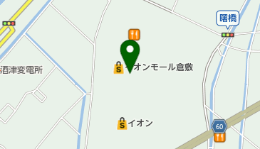 コンタクトのアイシティ イオンモール倉敷店の地図画像