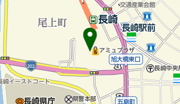 コンタクトのアイシティ アミュプラザ長崎店の地図画像