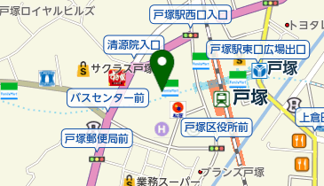 コンタクトのアイシティ 戸塚トツカーナモール店の地図画像