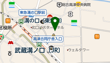 コンタクトのアイシティ ノクティプラザ溝の口店の地図画像