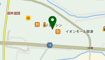 コンタクトのアイシティ イオンモール草津店の地図画像