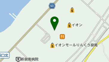 コンタクトのアイシティ イオンモールりんくう泉南店の地図画像