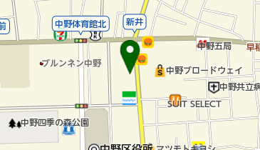 コンタクトのアイシティ 中野店の地図画像