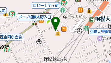 コンタクトのアイシティ ボーノ相模大野店の地図画像