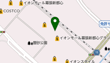 コンタクトのアイシティ イオンモール幕張新都心店の地図画像