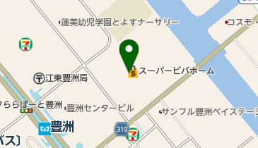 コンタクトのアイシティ スーパービバホーム豊洲店の地図画像