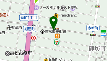 コンタクトのアイシティ 高松丸亀町店の地図画像