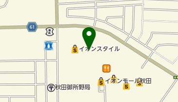 コンタクトのアイシティ イオンモール秋田店の地図画像