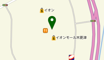 コンタクトのアイシティ イオンモール木更津店の地図画像
