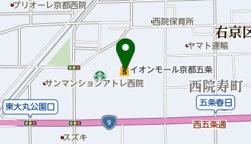コンタクトのアイシティ イオンモール京都五条店 京都市右京区 メガネ コンタクト 615 0035 の地図 アクセス 地点情報 Navitime