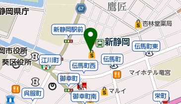 コンタクトのアイシティ 新静岡セノバ店の地図画像