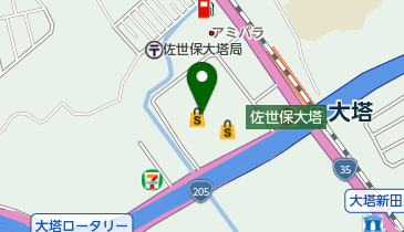 コンタクトのアイシティ イオン大塔店の地図画像