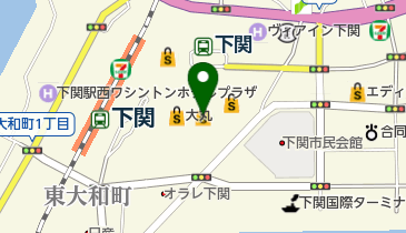 コンタクトのアイシティ シーモール下関店の地図画像