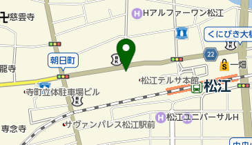 コンタクトのアイシティ 松江駅前店の地図画像