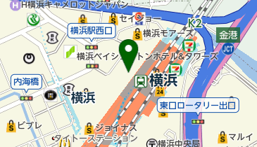 コンタクトのアイシティ ニュウマン横浜店の地図画像