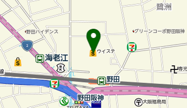 コンタクトのアイシティ イオンスタイル野田阪神店の地図画像