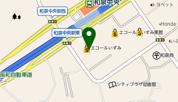 コンタクトのアイシティ 和泉中央店の地図画像