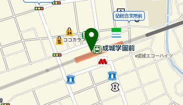 コンタクトのアイシティ 成城コルティ店の地図画像