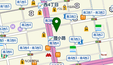 コンタクトのアイシティ モユク札幌店の地図画像