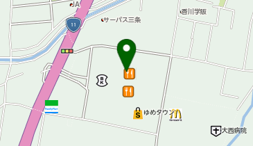 コンタクトのアイシティ ゆめタウン高松店の地図画像