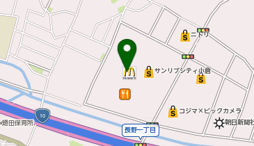 コンタクトのアイシティ サンリブシティ小倉店の地図画像