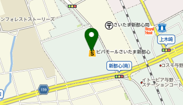 コンタクトのアイシティ ビバモールさいたま新都心店の地図画像