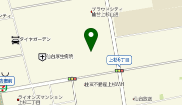コンタクトのアイシティ イオンモール仙台上杉店の地図画像