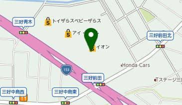 コンタクトのアイシティ イオン三好店の地図画像