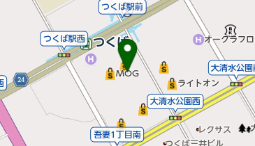 コンタクトのアイシティ トナリエキュートつくば店の地図画像