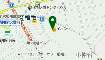 コンタクトのアイシティ イオン稲毛店の地図画像