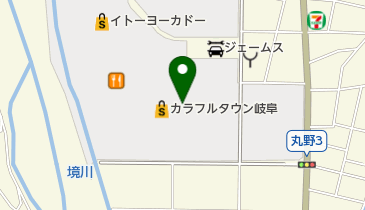 コンタクトのアイシティ カラフルタウン岐阜店の地図画像