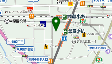 てもみん武蔵小杉東急スクエア店の地図画像