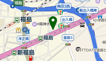 てもみん阪神福島店の地図画像